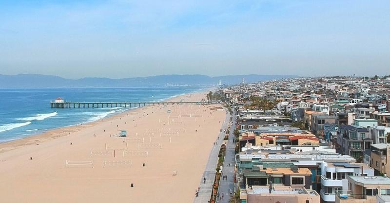 Manhattan Beach Pier Volleyball Court