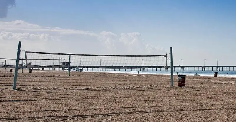 Will Rogers State Beach in Los Angeles, California Volleyball Court