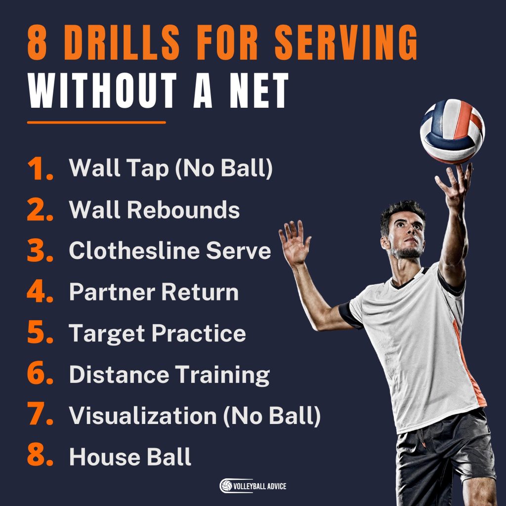 Practicing Volleyball Serving Without A Net (Drills & Tips