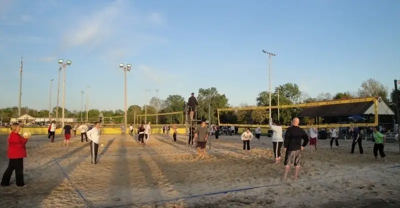 Indianapolis Sports Park Night Volleyball Courts with Lights
