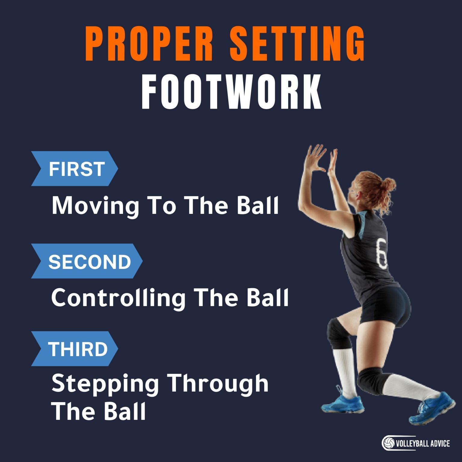 Footwork For Setting A Volleyball Technique, Drills, Errors