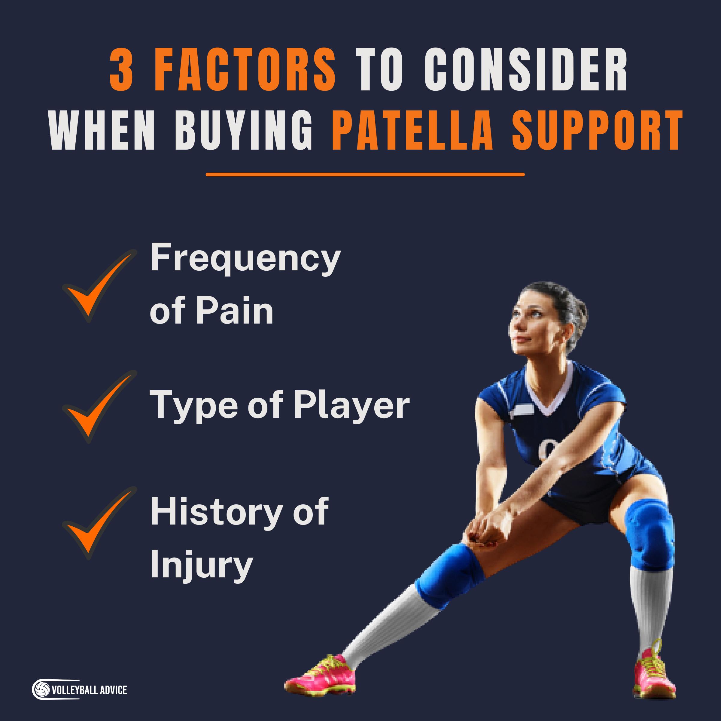 3 factors to consider when buying patella support