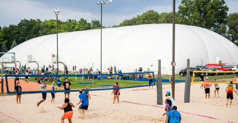 Oakland Yard Athletics Best Night Volleyball Court