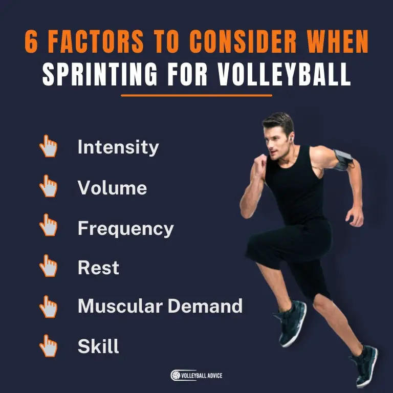 6 factors to consider when sprinting for volleyball
